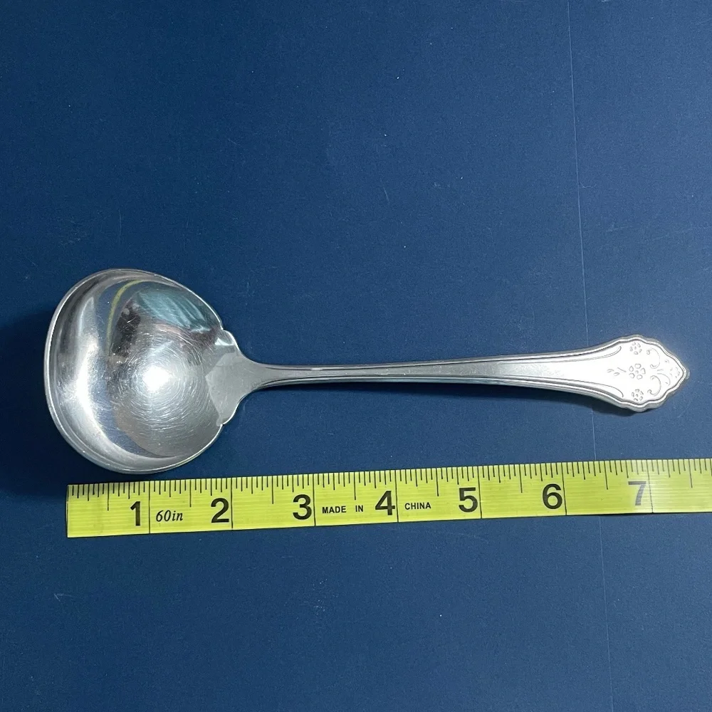 Vintage Oneida Profile Flatware Lakewood Pattern Ladle & Serving Spoon Stainless